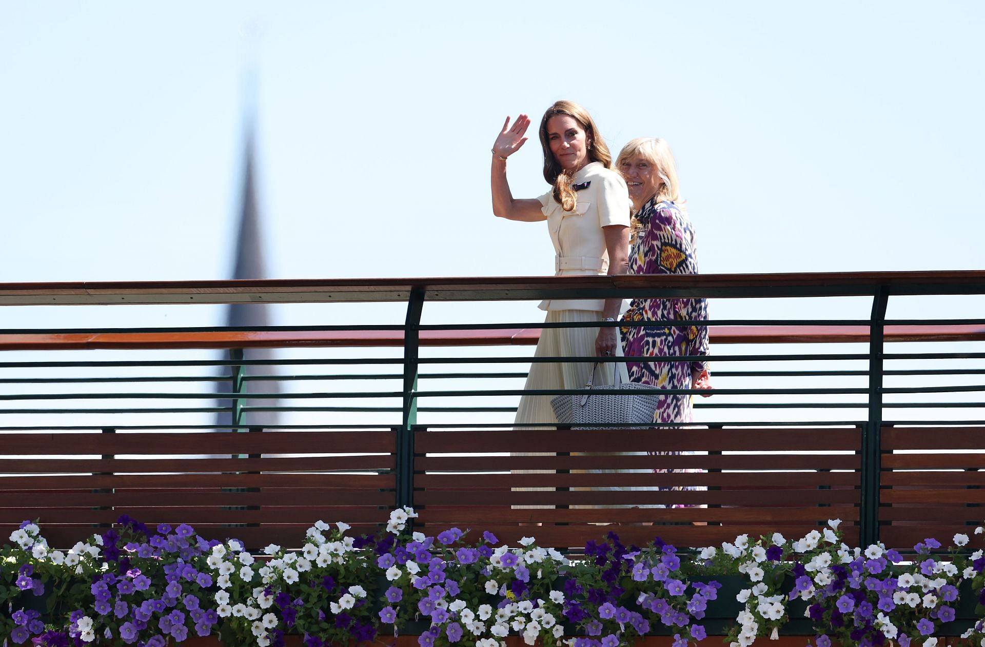 Kate Middleton pictured at the 2025 Wimbledon Championships | Image Source: Getty
